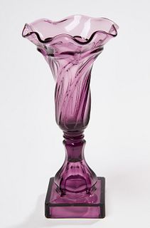 Sandwich Art Glass Vase