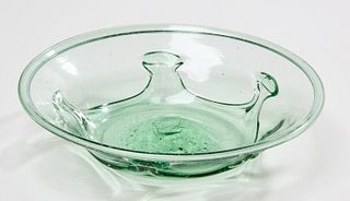 Green Lily Pad Shallow Bowl