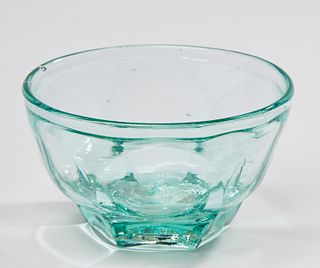 Paneled Aqua Waste Bowl