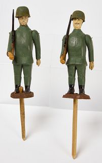 Carved Soldiers with Rifles