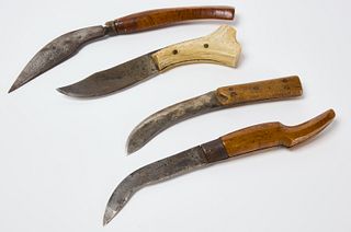 Lot of Four Frontier Knives