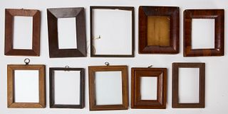 Lot of Ten Small Antique Frames