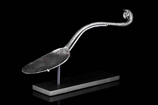 AN HELLENISTIC SILVER SPOON