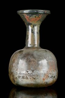 A ROMAN GLASS FLASK