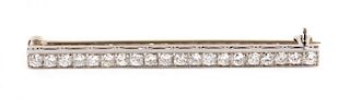 A Diamond Bar Pin