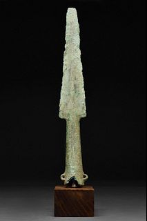CHINESE WARRING STATES BRONZE SPEAR HEAD