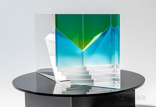 Martin Rosol (Czech/American, b. 1963) Stairway Art Glass Sculpture