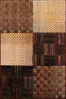 Randall Darwall (American, 1948-2017) "Double Weave II" Woven Tapestry