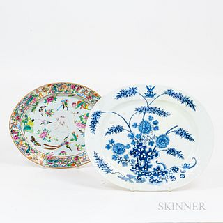 Two Chinese Export Armorial Platters