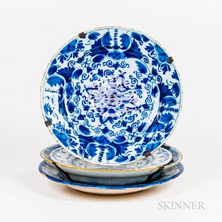 Four Delft Dishes