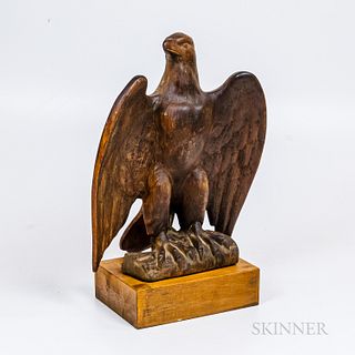 Carved Pine Eagle