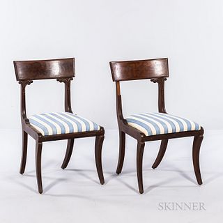 Pair of Classical Mahogany Side Chairs