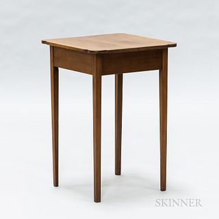 New England Country Maple Cookie Corner Table