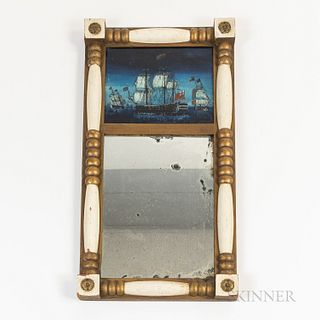 Reverse-painted Split-baluster Mirror