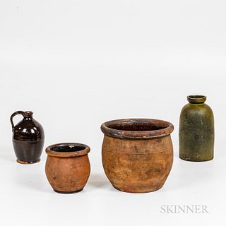 Four Pieces of Redware