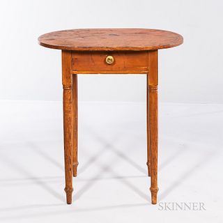 Country Oak Oval-top Table