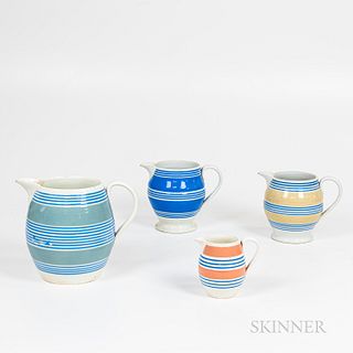 Four Pieces of Banded Pottery