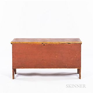 Country Red-painted Blanket Chest