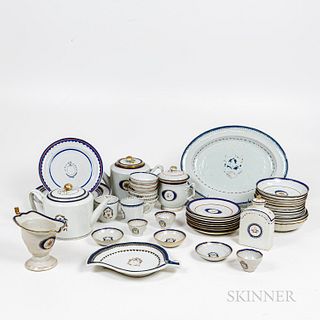 Large Group of Chinese Export Porcelain Tableware