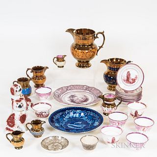 Twenty-nine Pieces of English Ceramic Tableware