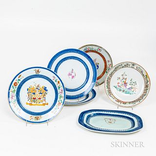 Six Pieces of Chinese Export Tableware