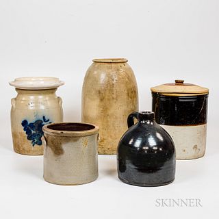 Group of Stoneware Items