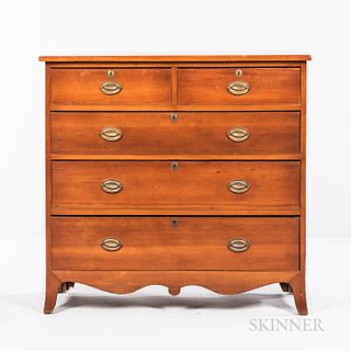 Chippendale-style Cherry Chest of Drawers