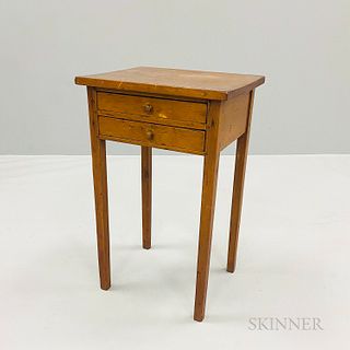 Country Maple Two-drawer Stand