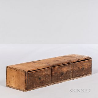 Country Pine Three-drawer Box