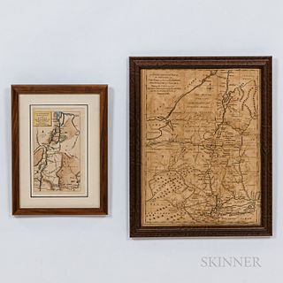 Two 18th Century Framed Maps of New York
