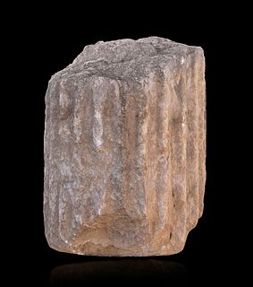 Roman column fragment; Empire period; I-II centuries A.D. 
Marble.