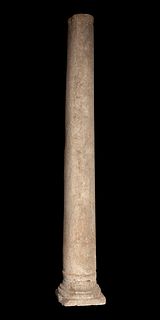 Roman column, 1st century AD. 
Marble.