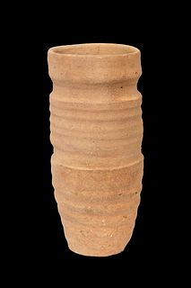 Arcaduz of well; Nasrid or Mudejar period, XV. XVI A.D. 
Ceramic.