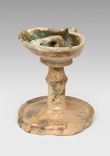 Cup candle; Hispano-Muslim art, Nasrid period, XII century. XIV a.C. 
Ceramic.