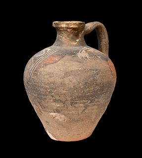 Pitcher; Hispano-Muslim art; Emirate period, 9th-10th century AD. 
Ceramic.