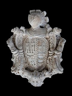 Coat of arms: Cordoba, XVIII century. 
Carved stone.