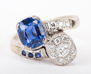 A Spectacular Sapphire and Diamond Ring