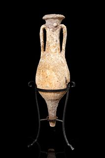 Roman amphora type Dressel 8, 1st-2nd century AD. 
Terracotta. 
Measures: 98 (height) x 30 cm (diameter).