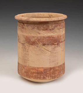 Iberian vessel, 3rd century BC. 
Polychrome ceramic.