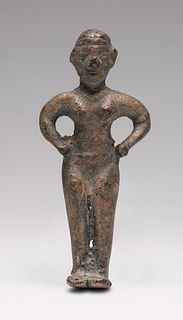 Phoenician idol of the I millennium B.C. 
Bronze.