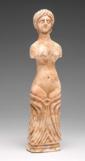 Roman doll, II-IV centuries AD. 
Marble.