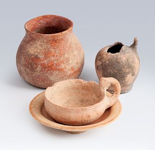 Set of four domestic utensils; Rome, 2nd-3rd century A.D. 
Ceramics