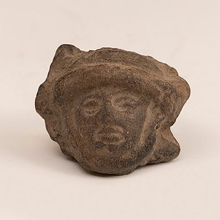 Male head of the Maya culture, 200-900 A.D. 
Terracotta.