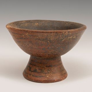 Rattle bowl from the Carchi-Nariño culture; Colombia, 1000-1400 A.D. 
Polychrome terracotta.