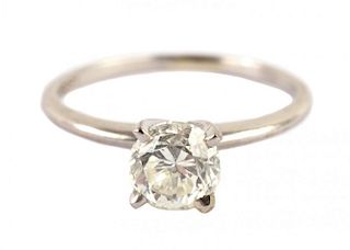 A Round Diamond Solitaire Ring