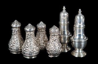 American sterling silver salt & pepper shakers