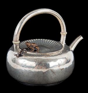 Gorham Aesthetic Movement sterling silver teapot