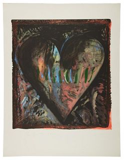 Jim Dine - The Hand-Colored Viennese Hearts II
