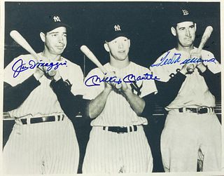 Lou Gehrig and Mickey Mantle - Autographed Photograph