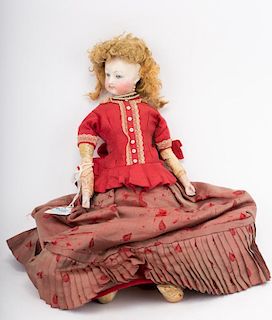 French bisque and kid fashion doll
